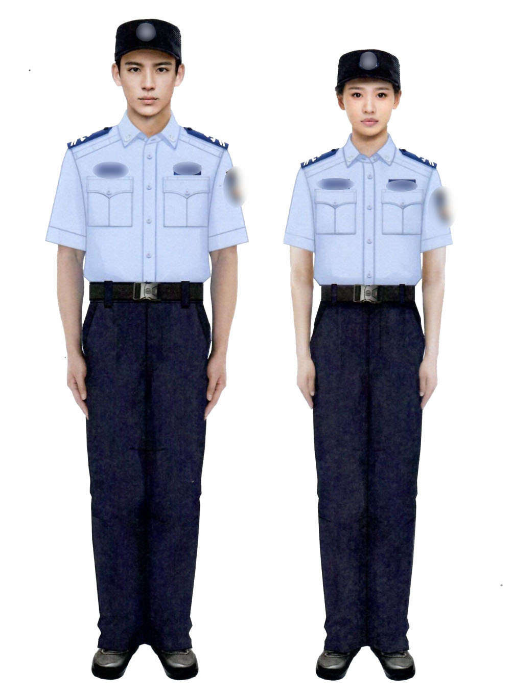 勤務輔警夏執(zhí)勤服