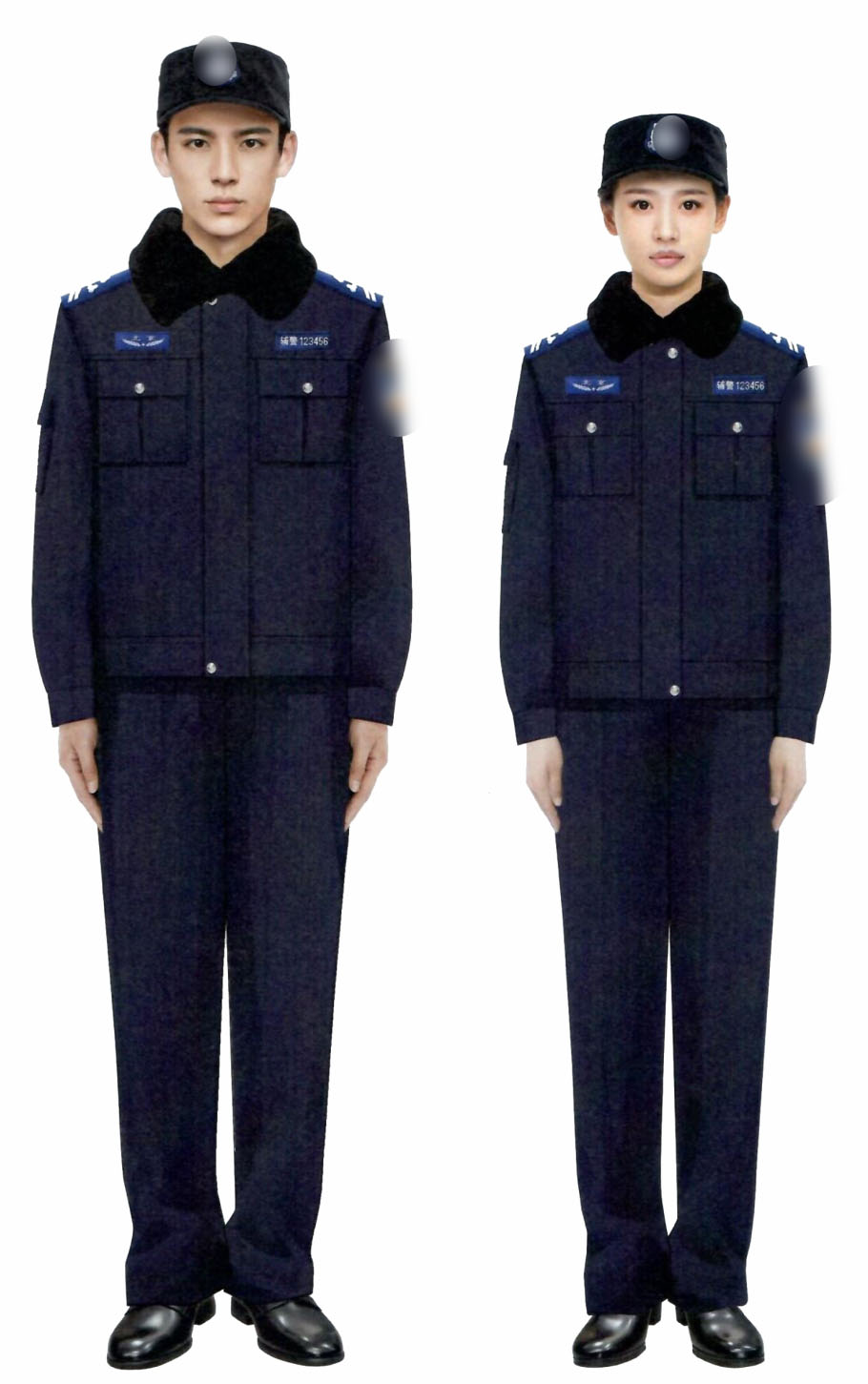 文職輔警冬執(zhí)勤服
